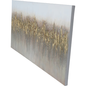 Impressionist Golden Reeds Canvas 150x75cm