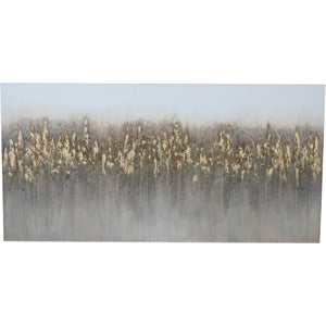 Impressionist Golden Reeds Canvas 150x75cm