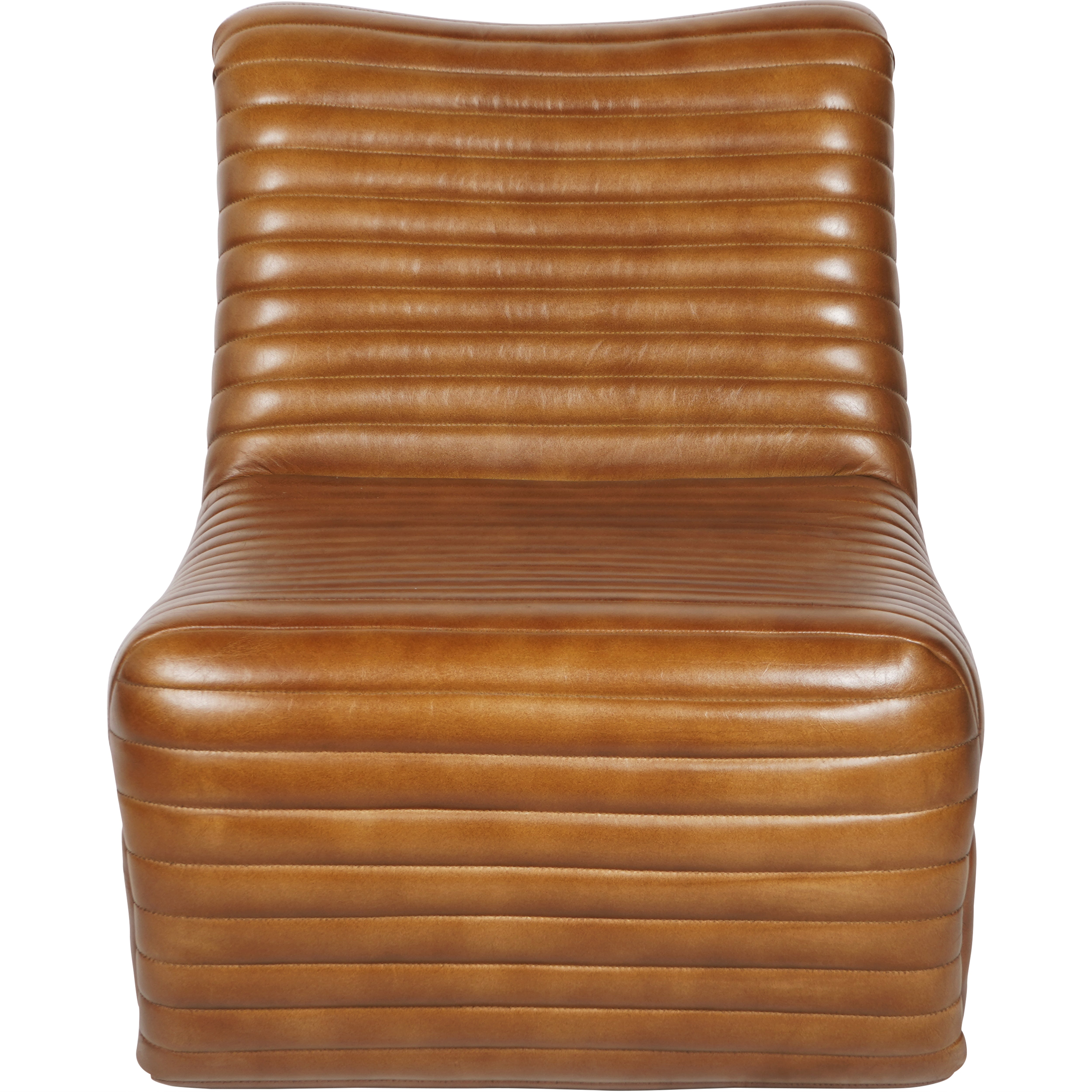 Troika Leather Occasional Chair in Cognac