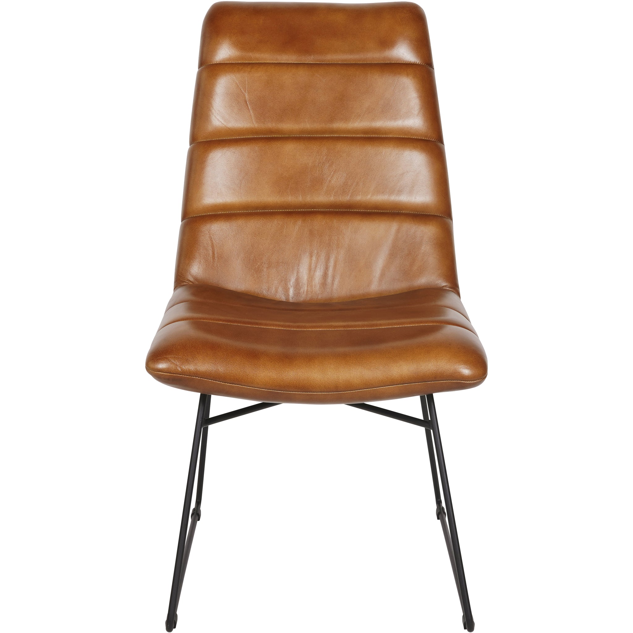 Luc Leather Chair in Cognac