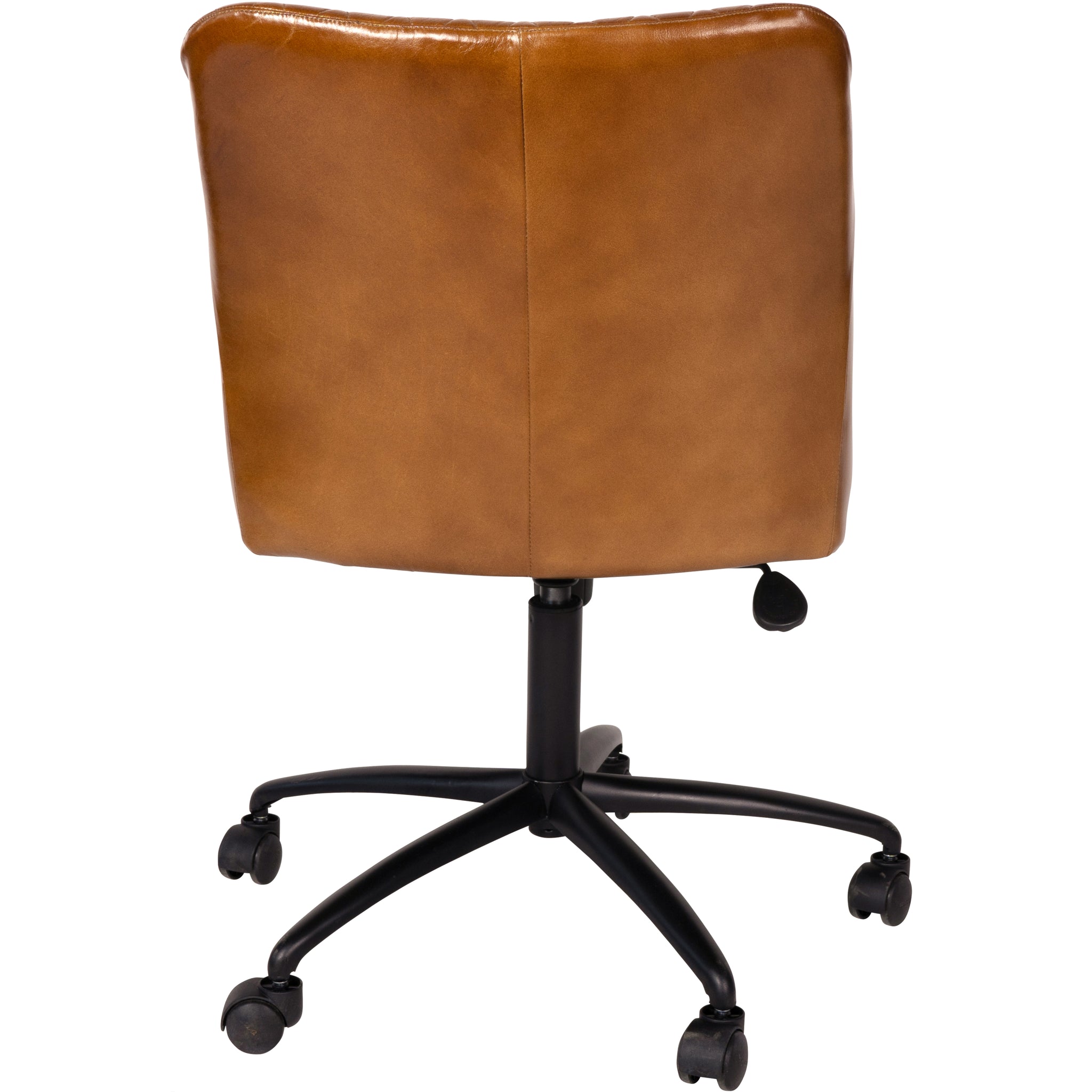 Maxton Leather Office Chair in Cognac