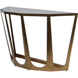 Rambla Champagne and smoked Glass console table