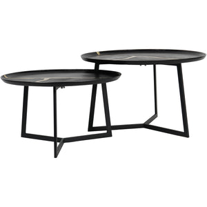 Nevada Set of Two Textured Coffee Tables