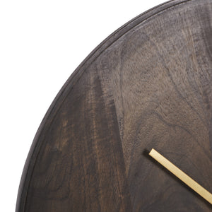 Mango Wood Bowl Wall Clock 56cm