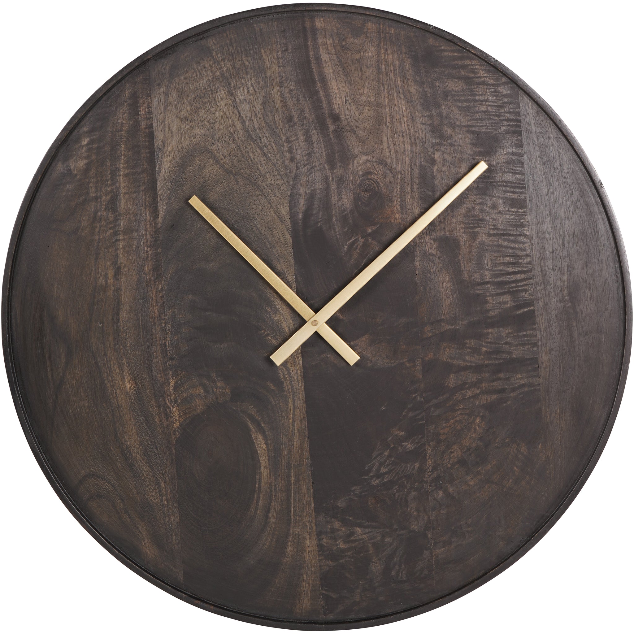 Mango Wood Bowl Wall Clock 41cm