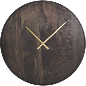 Mango Wood Bowl Wall Clock 41cm