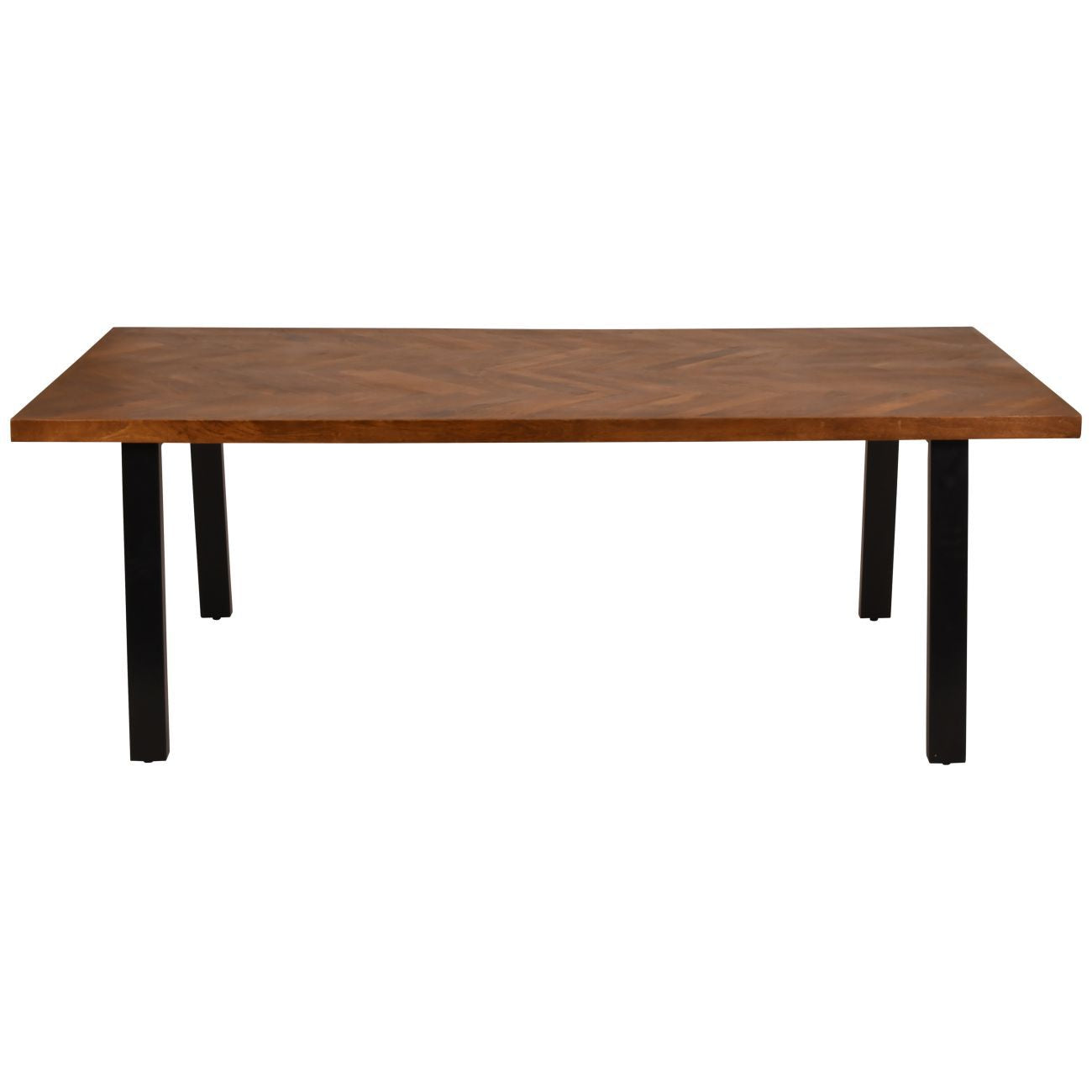 Burton II Herringbone Wooden Dining Table 220cm