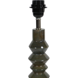 Lacquered Table Lamp Base Olive