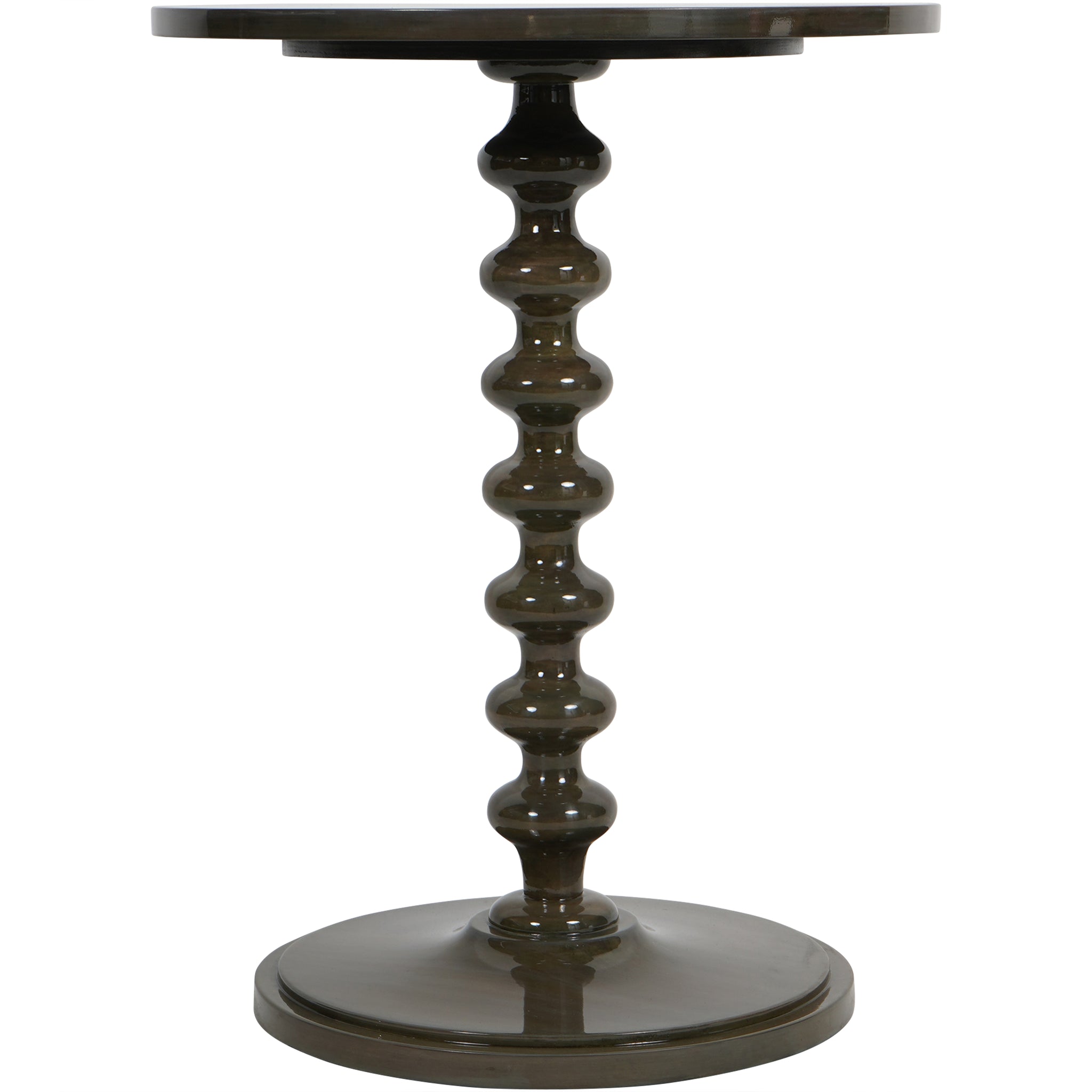 Lacquered Side Table Olive
