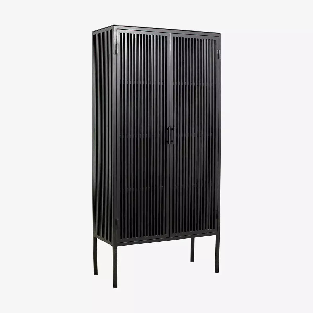 Liao Cabinet, Black 2 doors Iron