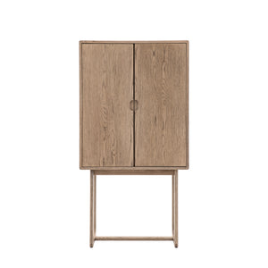 Crafton Cocktail Cabinet Smoked