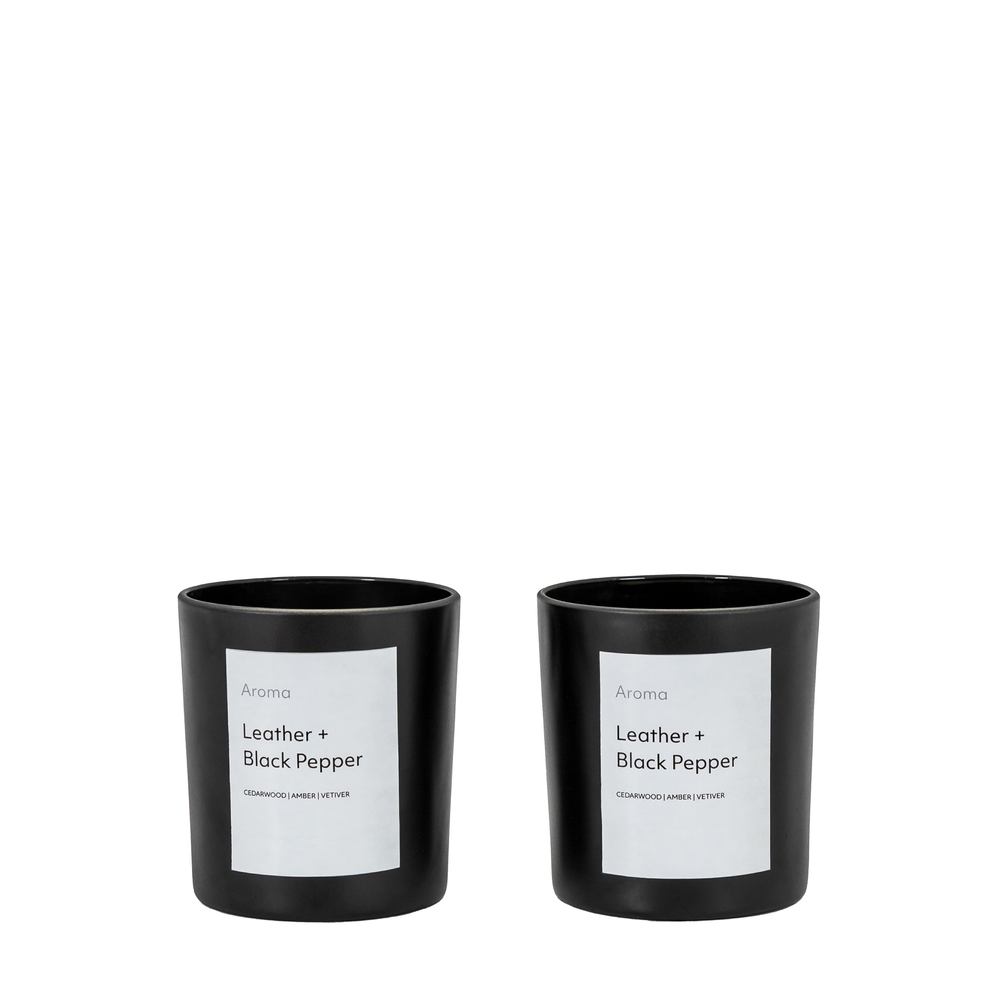 Aroma Votive Leather Black Pepper Small 2 Pack