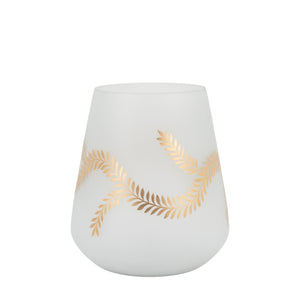 Mistral Hurricane Lge White Gold Vase