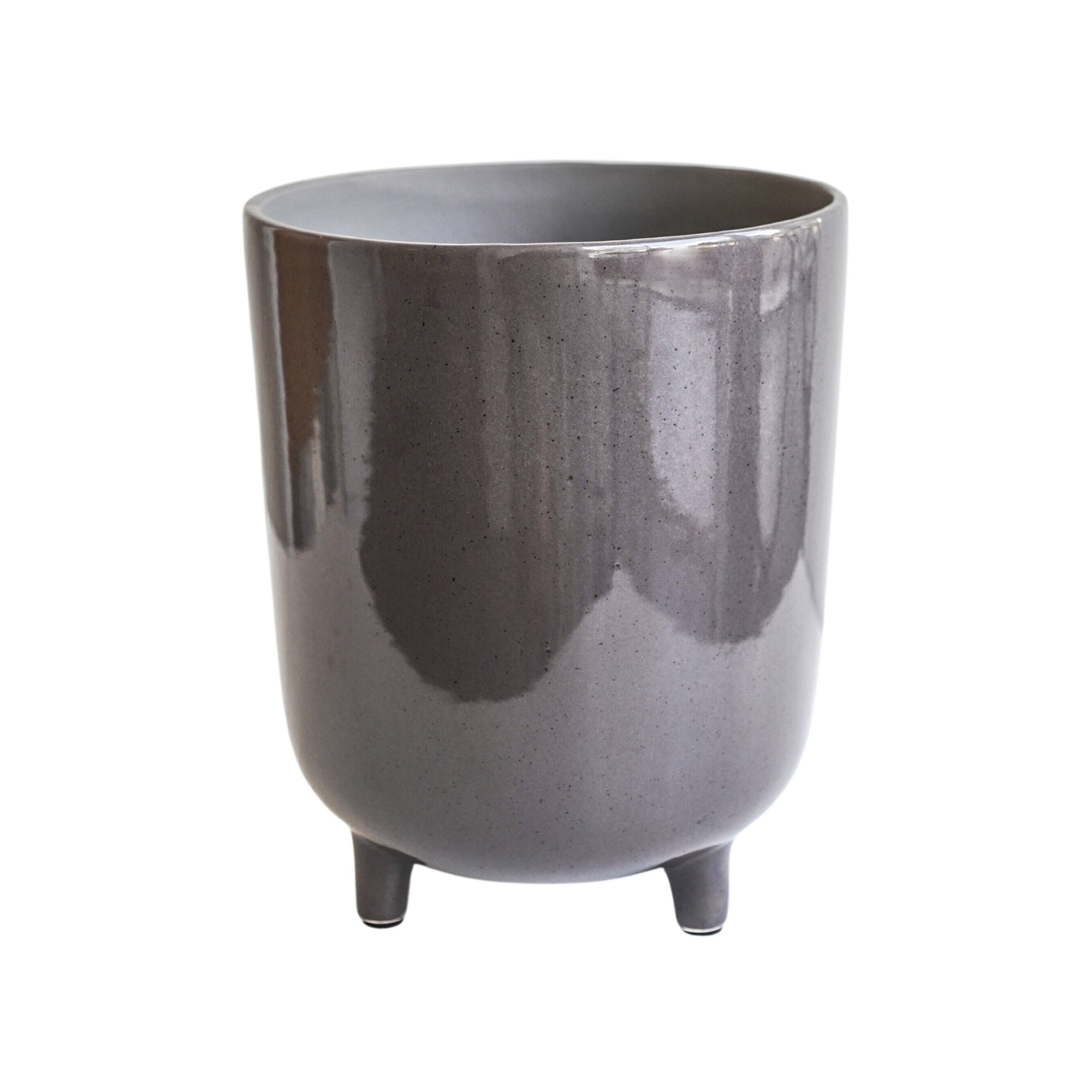Lecce Grey Speckled Planter Large