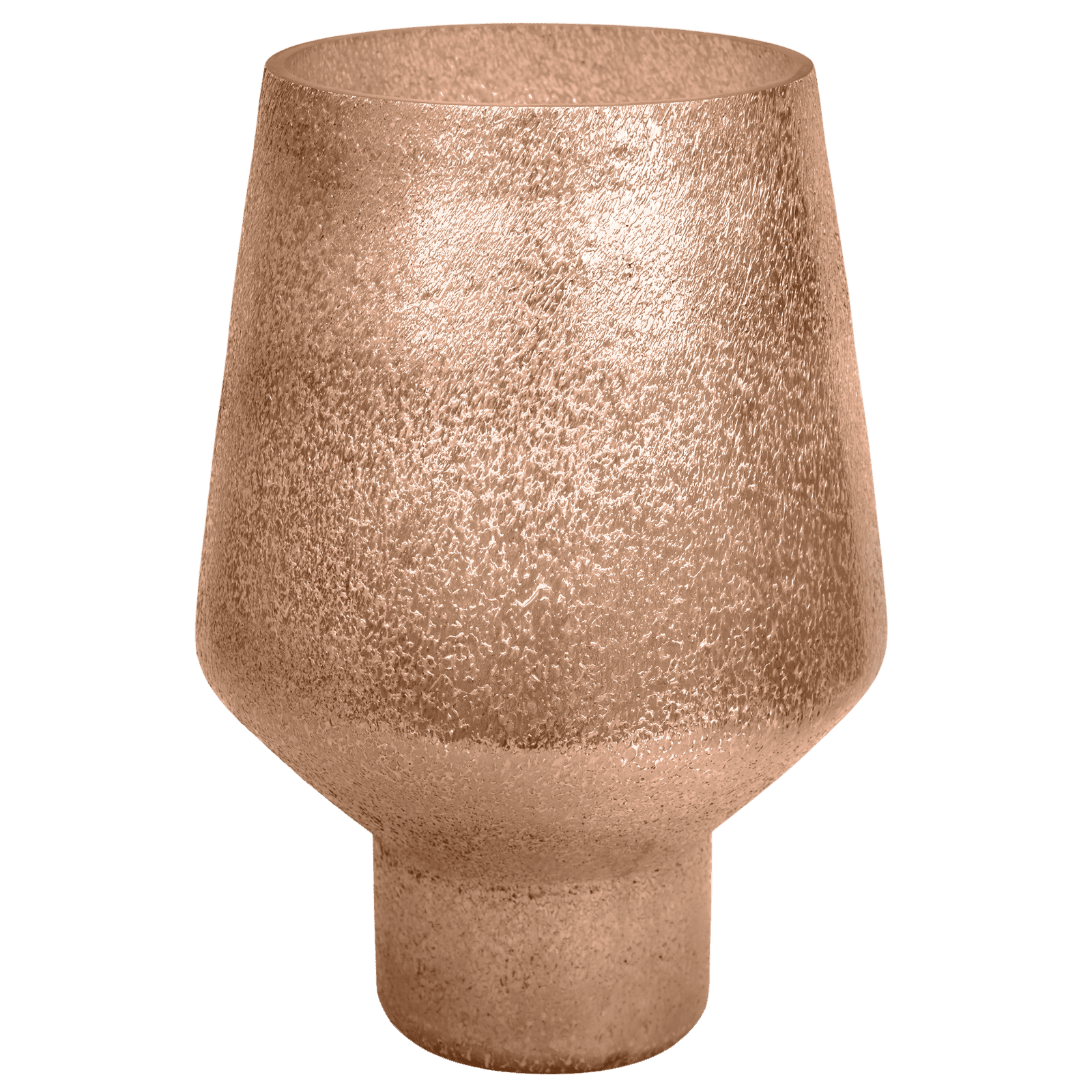 Opulent Tall Curved Metallic Gold Vase