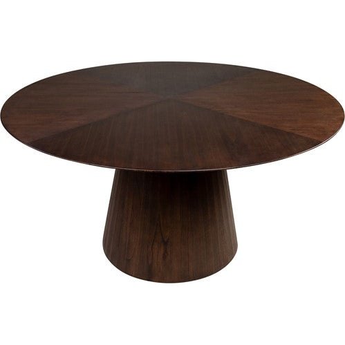 Congo Round Dining Table Mindi Wood Dark Brown 150 Cm