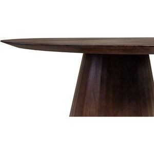 Congo Round Dining Table Mindi Wood Dark Brown 150 Cm