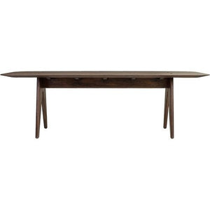 Isoko Rectangle Dining Table Mind Wood Dark Brown 280 Cm