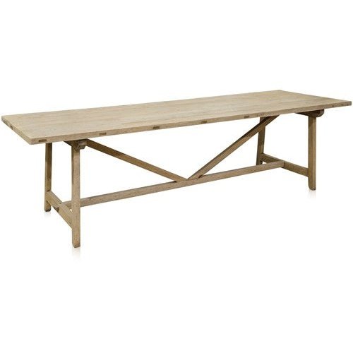 Mine Rectangular Dining Table Reclaimed Wood 270 Cm