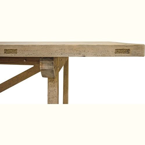 Mine Rectangular Dining Table Reclaimed Wood 270 Cm