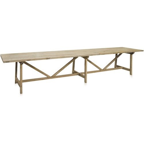 Mine Rectangular Dining Table Reclaimed Wood Extra Large 400 Cm