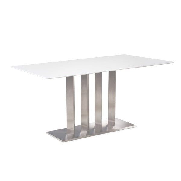 Elegante Dining Table Crystal White