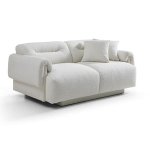 Frankie 2 Seater Lounge Chex Polar Boucle