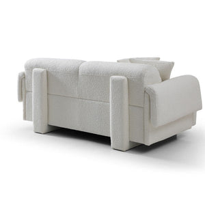 Frankie 2 Seater Lounge Chex Polar Boucle