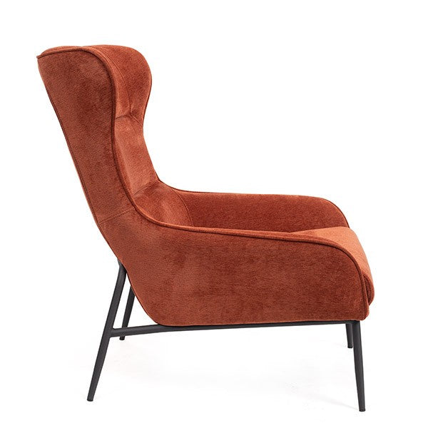 Cranford Lounge Chair Rust