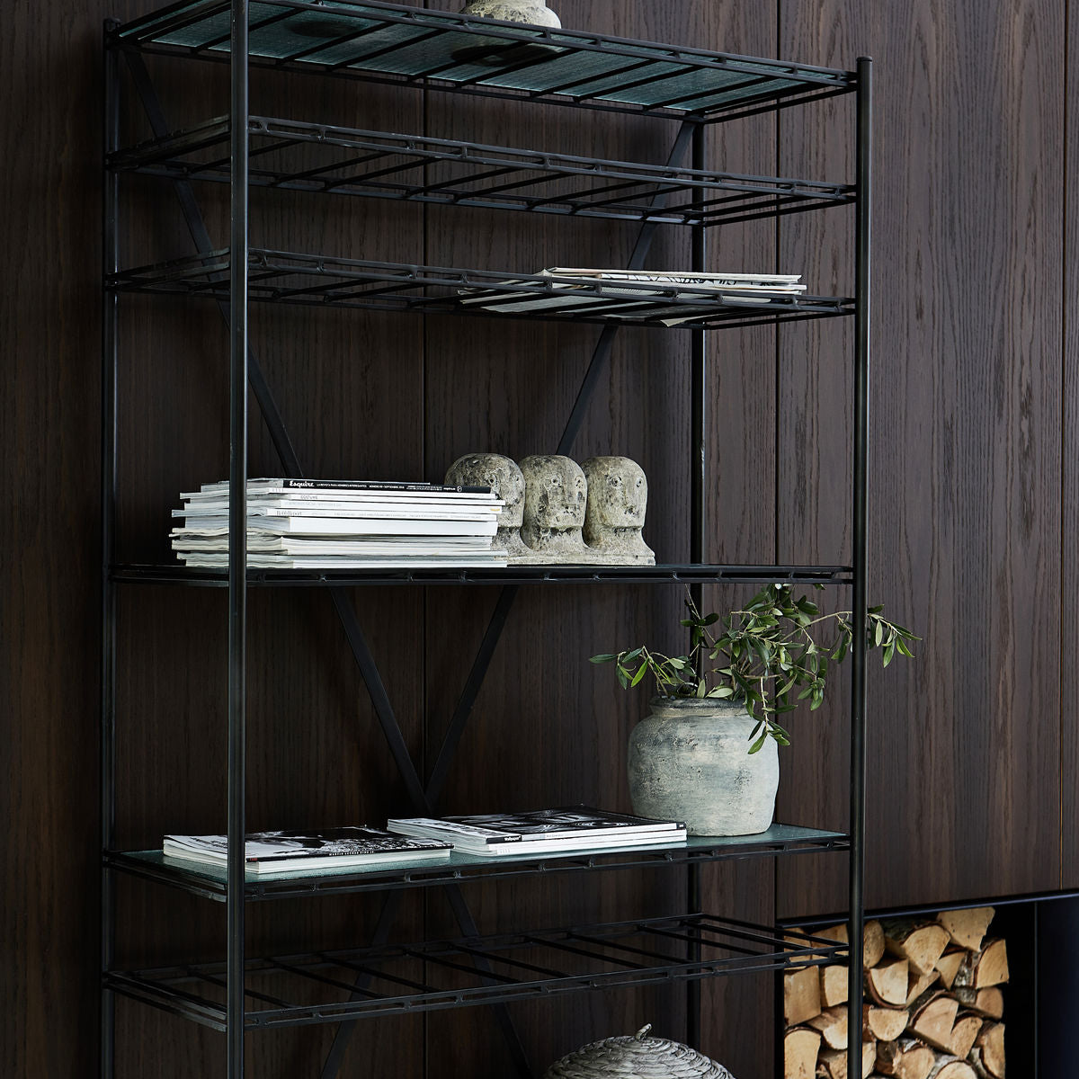 Gany Shelving Unit, Black
