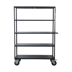 Large Shelving Unit with 4 Wheels, Black