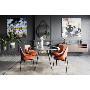Round Wall Mirror Black Metal Frame Black Leather Strap
