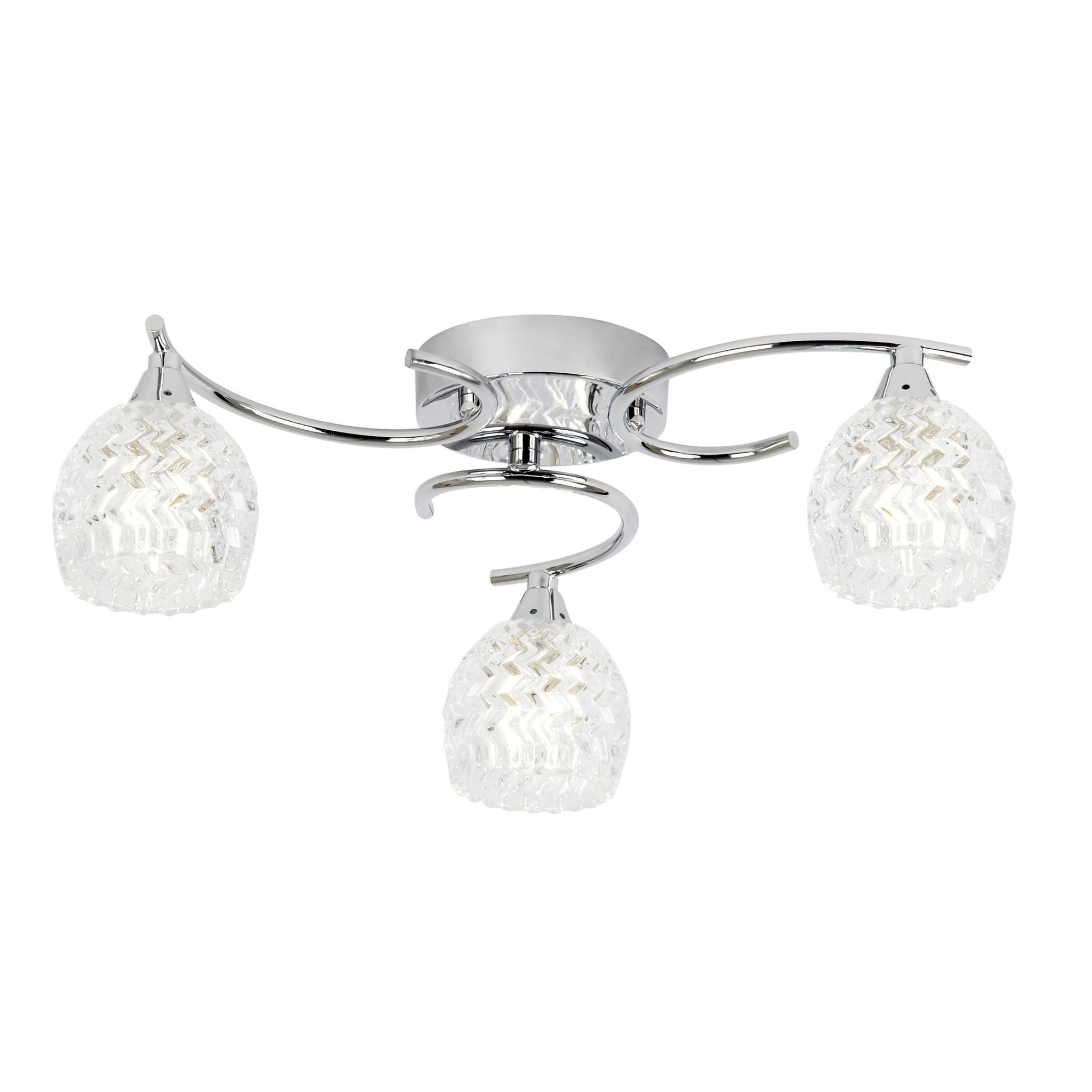 Bowyer 3 Ceiling Lamp Chrome