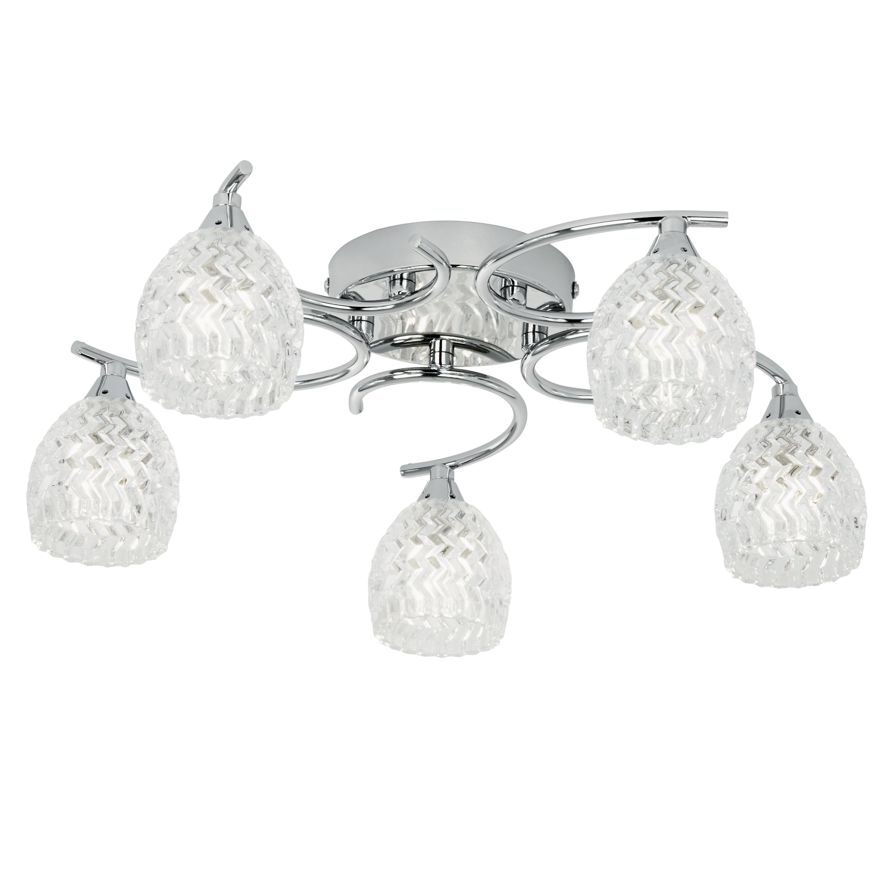 Bowyer 5 Ceiling Lamp Chrome