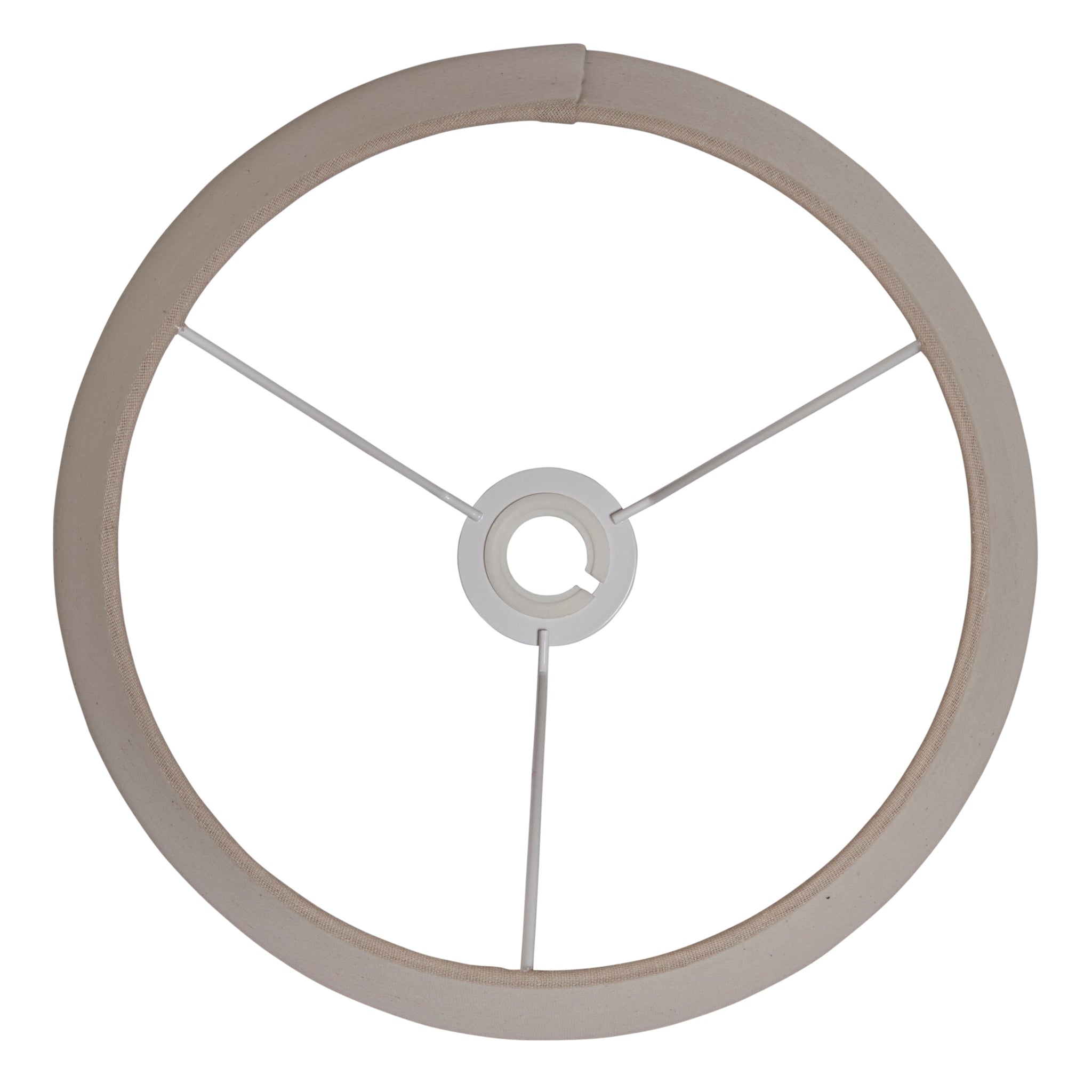 Cece Shade Grey Faux Linen 17 cm