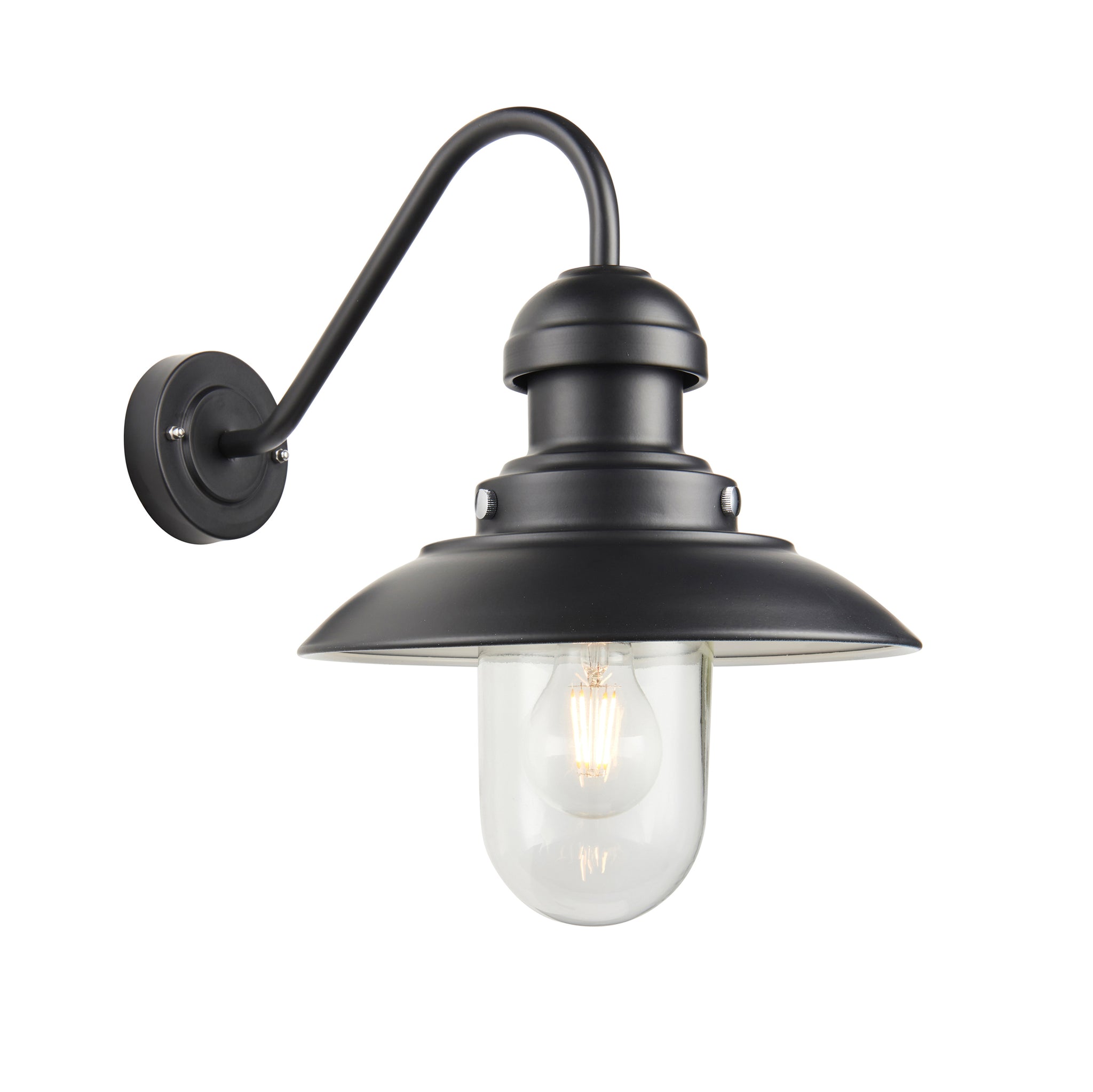 hurford outdoor 1 wall light black large