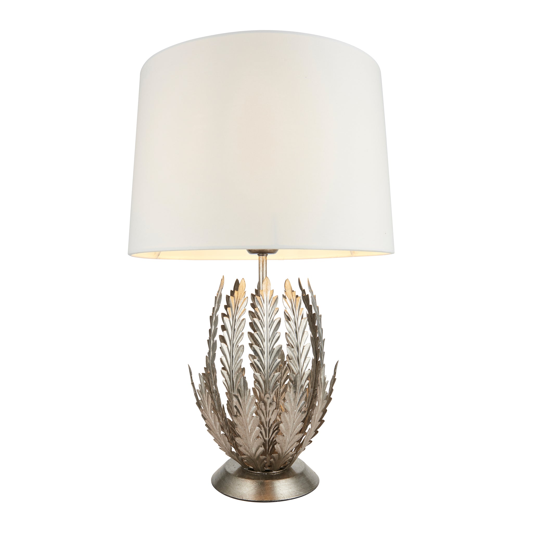 Delf Table Lamp Silver Leaf