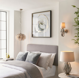 Delf Table Lamp Silver Leaf