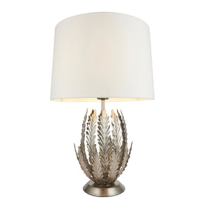 Delf Table Lamp Silver Leaf
