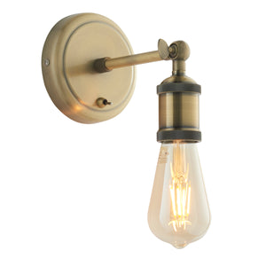 Hale Wall Light Antique Brass