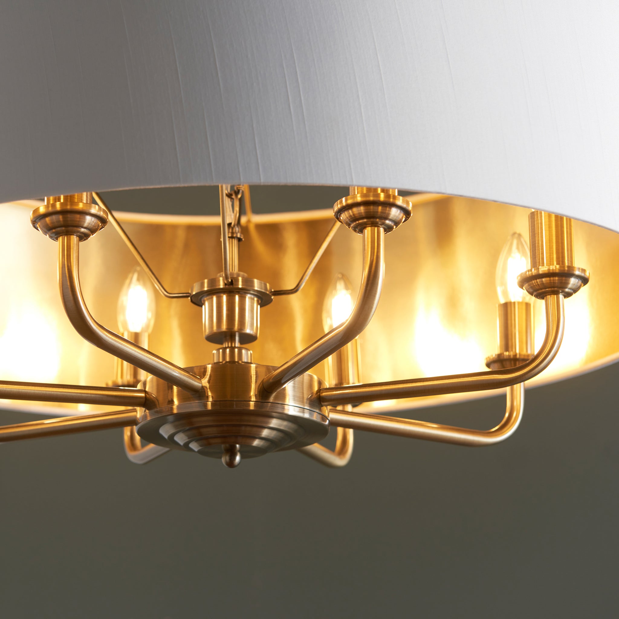 Monclere 8 Light Pendant Light Antique Brass 70 Cm Diameter 55 173 Cm Drop