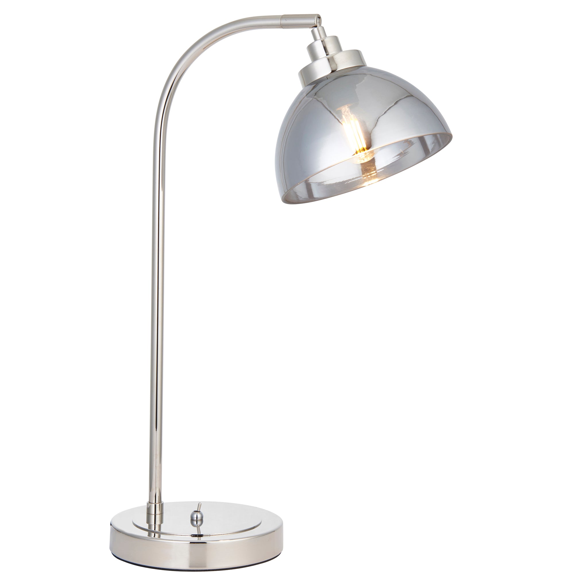 Kasper Curved Table Lamp Nickel