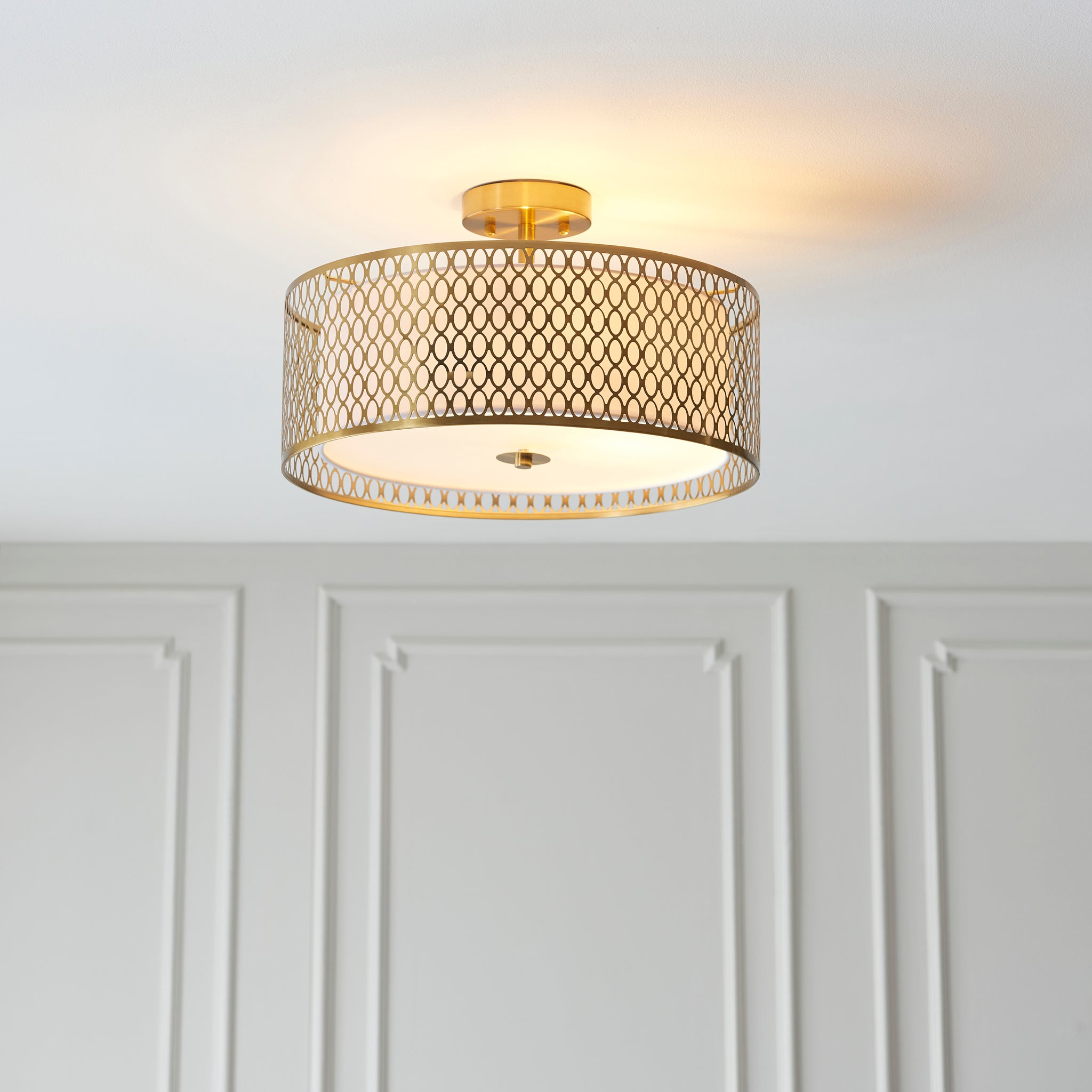 Corbero Ceiling Lamp Gold White