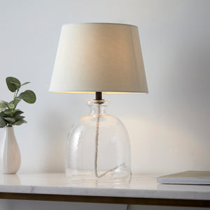 Lyre Table Lamp Clear / Ivory