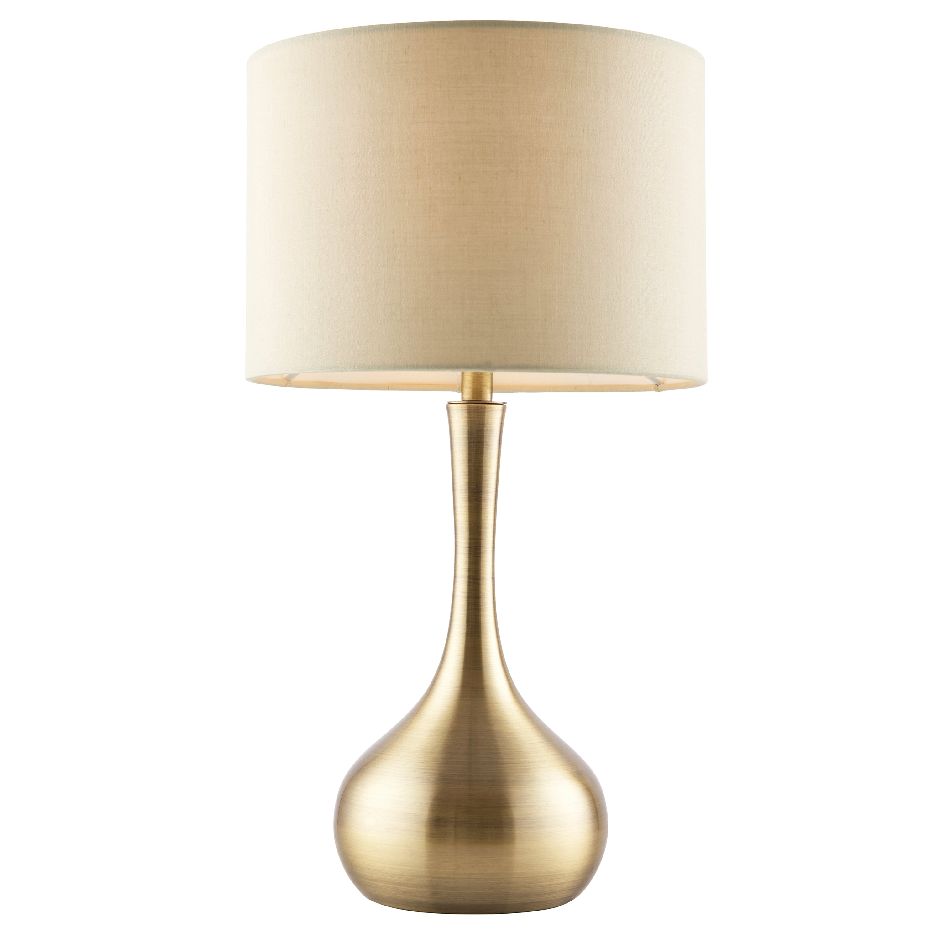 Pika Table Lamp Brass & Taupe