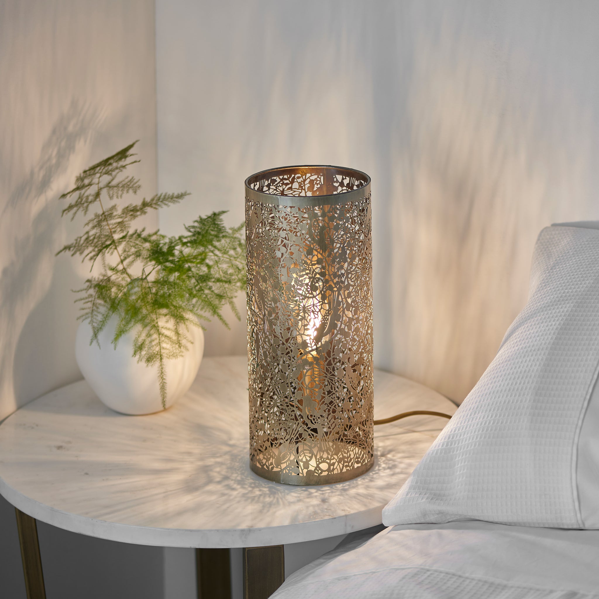 Enchanted Garden Table Lamp Antique Brass