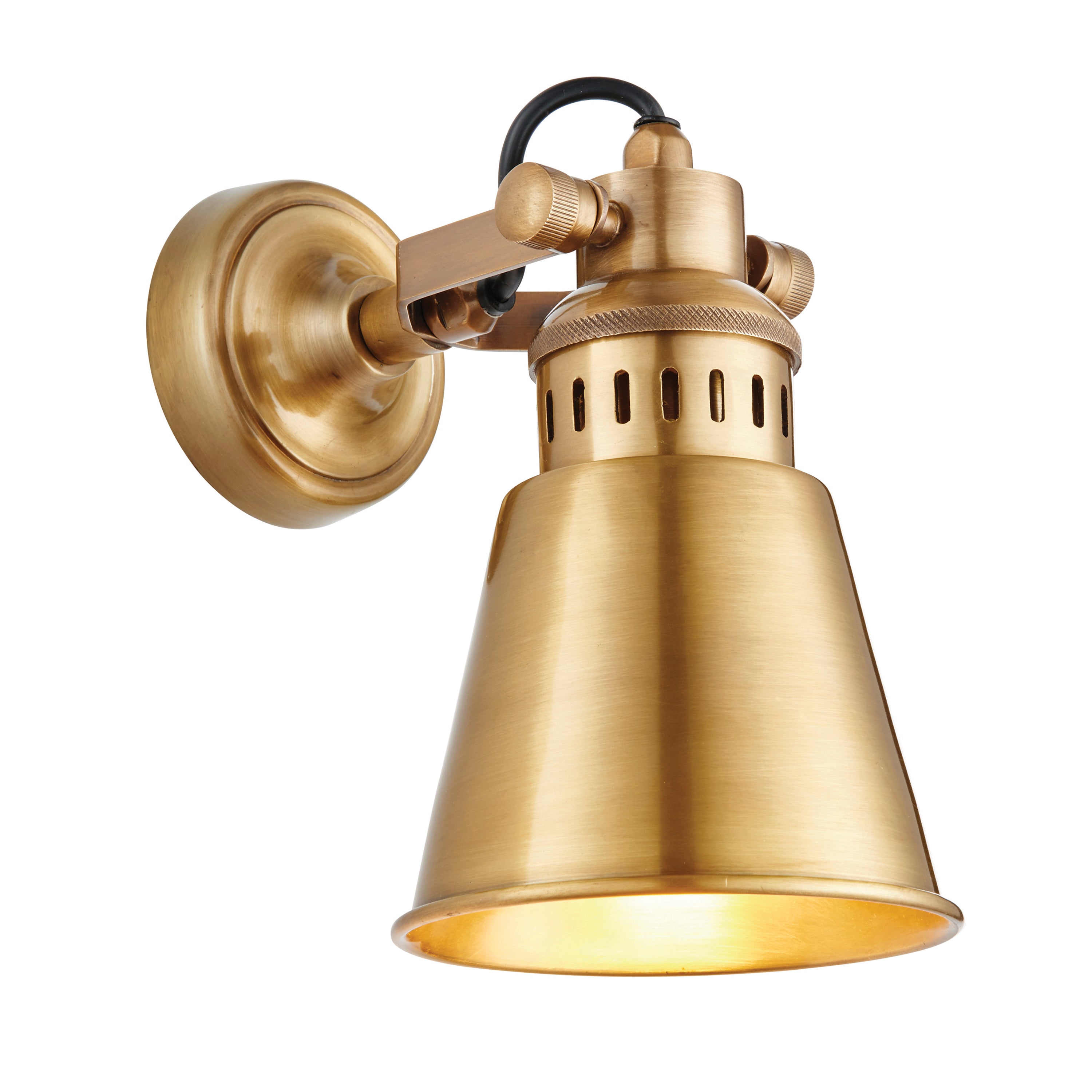 Elmesley Wall Light Antique Brass