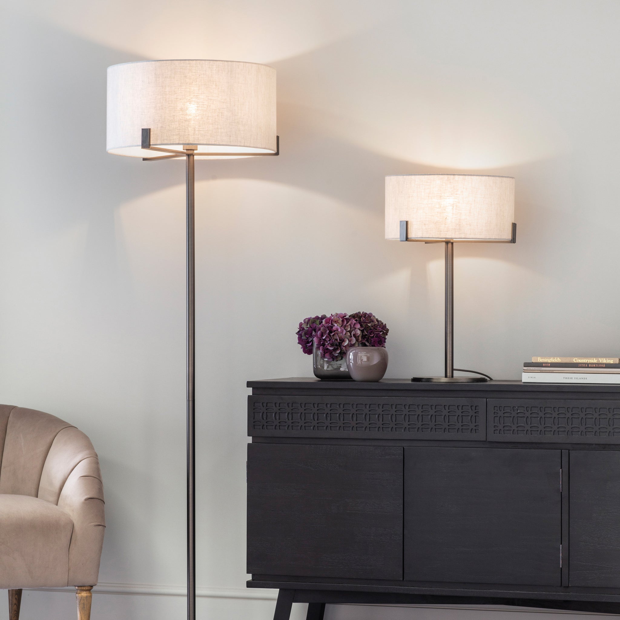 Hayworth Table Lamp Bronze/Natural