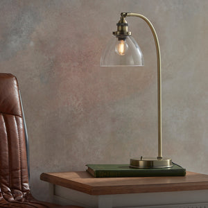 Hanson Table Lamp Antique Brass