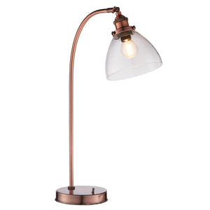 Hanson Table Lamp Aged Copper